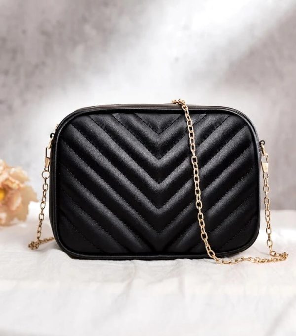 Pu Leather Bag  Girls (Black)