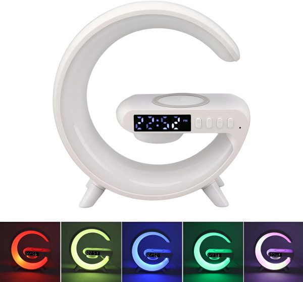 G63 – G Lamp Multi-functional Led Clock Display Speaker | G 63 Wireless Charging Bluetooth Speaker Atmosphere Night Lamp With Alarm Clock