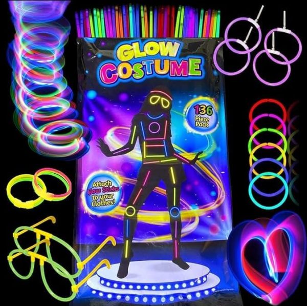 Glow Costume In The Dark Sticks Connectors | Glow In The Dark Party Bracelets